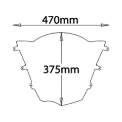 Cupolino Isotta Double Bubble per BMW R 1200 S dal 2004 al 2006