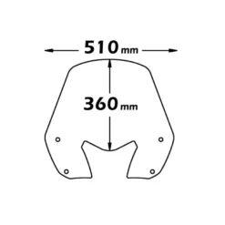 Cupolino Isotta Fumé Scuro per Honda Sh 300 dal 2006 al 2010
