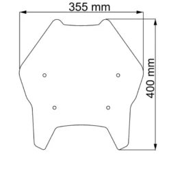 Cupolino Isotta Limited per BMW R 1300 Gs dal 2023 Fumé Chiaro