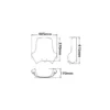 Cupolino Isotta per BMW R 1200 Gs Standard dal 2004 al 2012 Fumé Chiaro