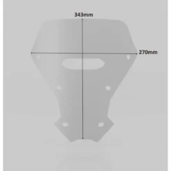 Cupolino Isotta Rally Africa Twin CRF1100L dal 2020 al 2023 Nero Opaco