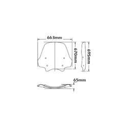Cupolino Isotta Tipo Gigante Per Bmw R 1200 R 2011 - 2014 Trasparente