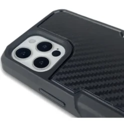 Custodia Adatta per iPhone 12/12 Pro Con Supporto Cube X-Guard Carbonio