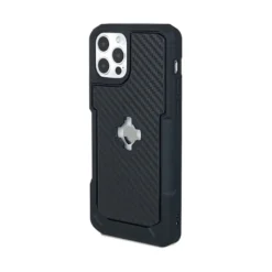 Custodia Adatta per iPhone 12/12 Pro Con Supporto Cube X-Guard Carbonio