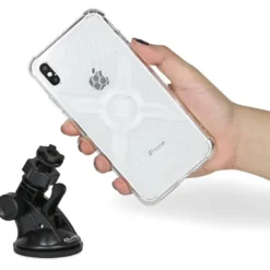 Custodia Adatta per iPhone XS Max Con Supporto Cube X-Guard Trasparente