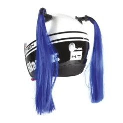 Decorazione Casco Codini Blu Da Casco Chaft