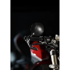 Far - Retrovisore Bar End Con Paraleva Integrato "Black Star" FAR-7794