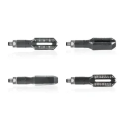 Frecce Moto Chaft Led Douglas Nero Trasparente IN740
