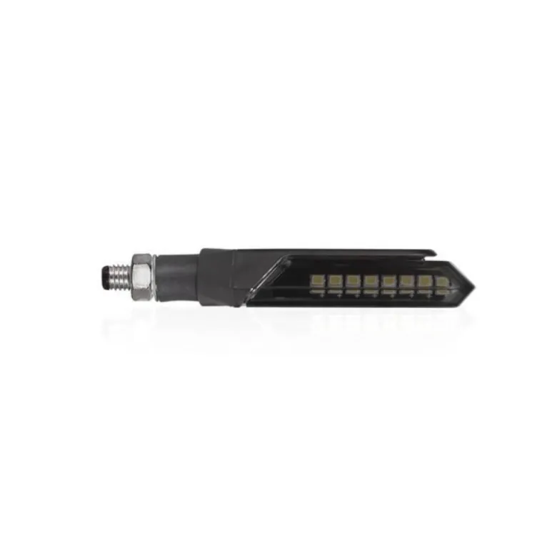 Frecce Moto Chaft LED Sequenziali Newman Nero Fumé IN1133
