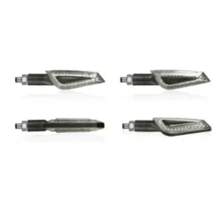 Frecce Moto Chaft Led Shelter Nero Transparente IN224