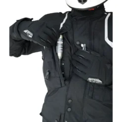 Giacca Airbag In Tessuto Per Moto Helite Touring Nero