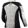 Giacca Donna in Tessuto Ls2 Alba Grigio Chiaro Nero