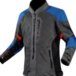Giacca Donna in Tessuto Ls2 Alba Grigio Scuro Nero Blu