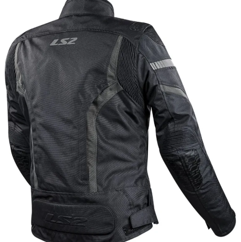 Giacca Donna in Tessuto Ls2 Gate Nero Grigio Scuro