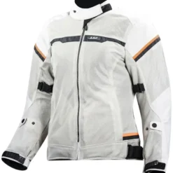 Giacca Donna In Tessuto LS2 Riva Grigio Chiaro H-V Arancio