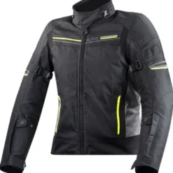 Giacca Donna in Tessuto Ls2 Shadow Nero Titanio H-V Giallo