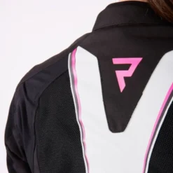 Giacca Donna In Tessuto Rebelhorn HiFlow IV Lady Nero Argento Rosa Fluo