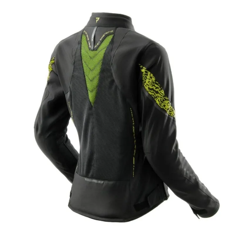 Giacca Donna In Tessuto Rebelhorn Nero Grigio Giallo Fluo