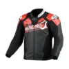 Giacca In Pelle Macna Blitz Nero Rosso