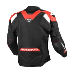 Giacca In Pelle Macna Blitz Nero Rosso