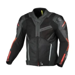 Giacca In Pelle Macna Galvic Nero Rosso
