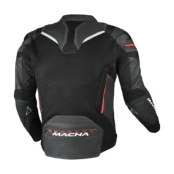 Giacca In Pelle Macna Galvic Nero Rosso