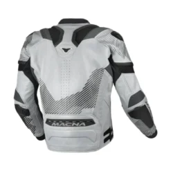 Giacca In Pelle Macna Ignite Grigio Nero