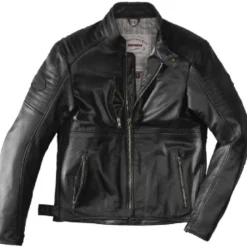 Giacca in Pelle Spidi Clubber Nero Profondo