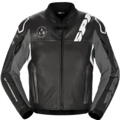 Giacca in Pelle Spidi Dp Progressive Leather Nero Bianco