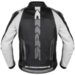 Giacca in Pelle Spidi Dp Progressive Leather Nero Bianco