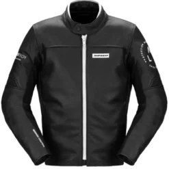 Giacca in Pelle Spidi Genesis Nero Bianco - Difetto