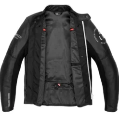 Giacca in Pelle Spidi Genesis Nero Bianco - Difetto