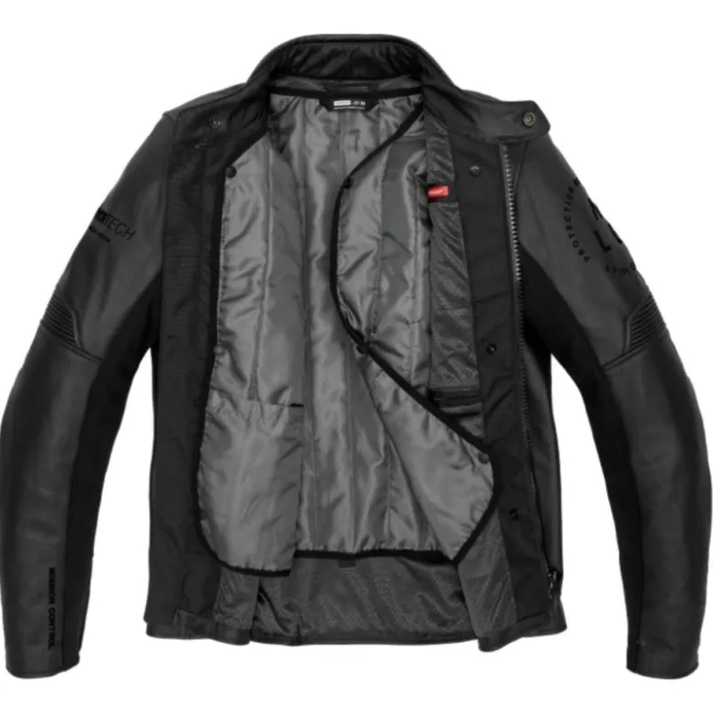 Giacca in Pelle Spidi Genesis Nero - DIFETTO