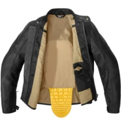 Giacca in Pelle Spidi Mack Nero