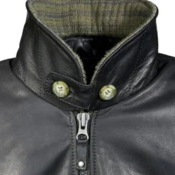 Giacca In Pelle Spidi Tank Nero - DIFETTO