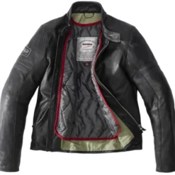 Giacca in Pelle Spidi Vintage Nero