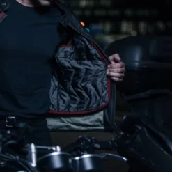Giacca in Pelle Spidi Vintage Nero