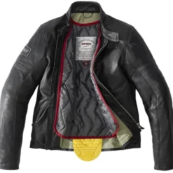 Giacca in Pelle Spidi Vintage Nero