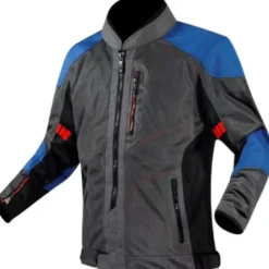 Giacca in Tessuto Ls2 Alba Grigio Scuro Nero Blu