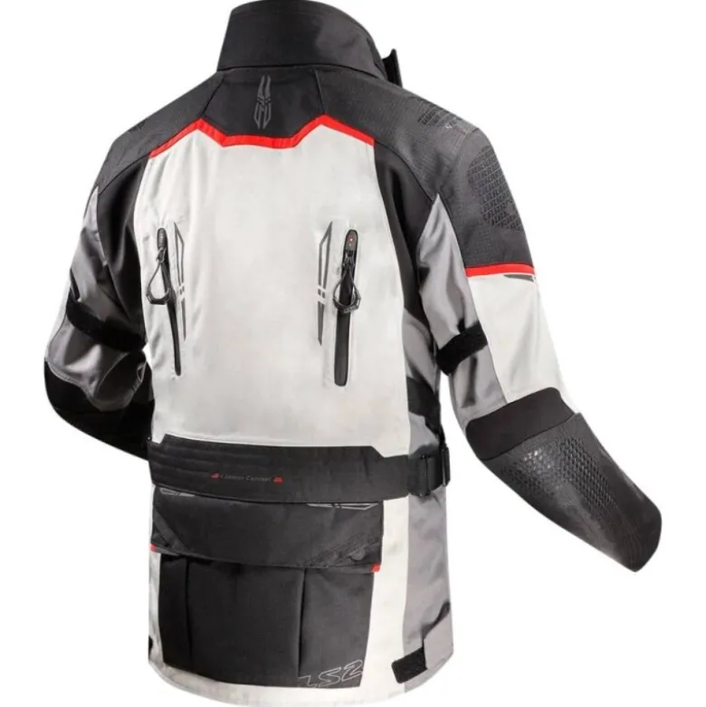 Giacca in Tessuto Ls2 Apollo Grigio Nero Rosso