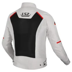 Giacca in Tessuto Ls2 Breeze Grigio Nero Rosso