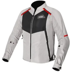 Giacca in Tessuto Ls2 Breeze Grigio Nero Rosso
