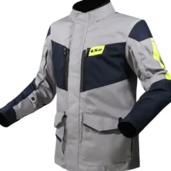Giacca in Tessuto Ls2 Metropolis Evo Titanio Giallo