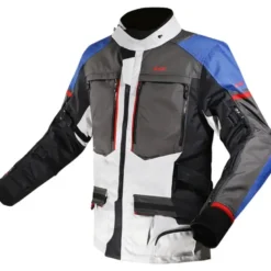 Giacca in Tessuto Ls2 Norway Nero Blu Grigio Rosso