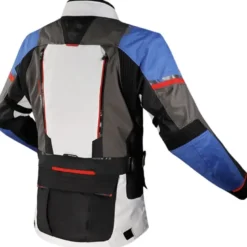 Giacca in Tessuto Ls2 Norway Nero Blu Grigio Rosso