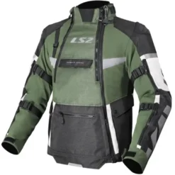 Giacca In Tessuto Ls2 X-Master Nero Verde Grigio