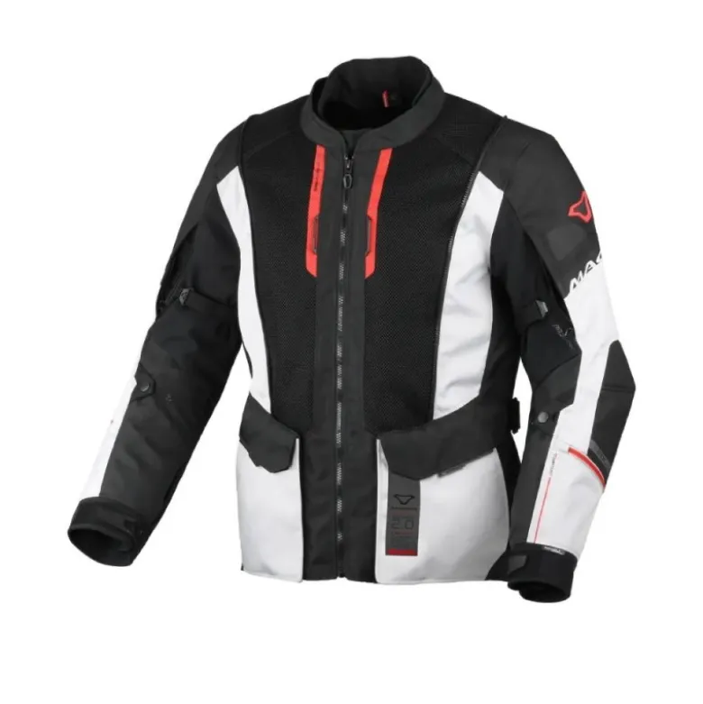 Giacca In Tessuto Macna Air Hybrid 2.0 Grigio Chiaro Nero Rosso