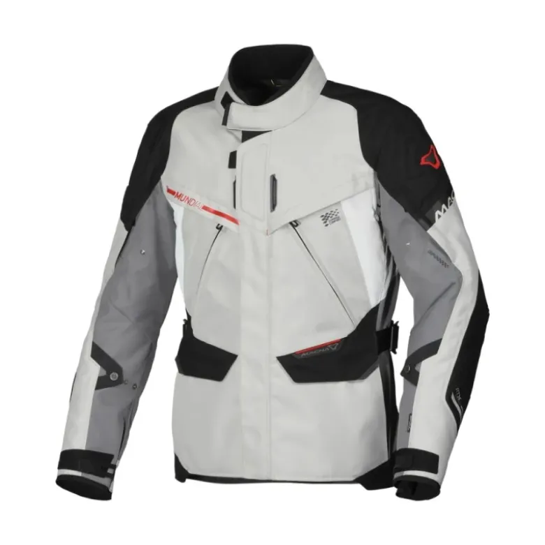 Giacca In Tessuto Macna Mundial Grigio Rosso