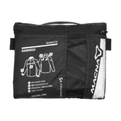 Giacca in Tessuto Macna Torida Donna Nera con Antipioggia Macna Rainossi Nero Rosso