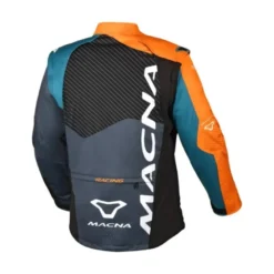 Giacca In Tessuto MX Enduro Macna Crest Arancione Grigio